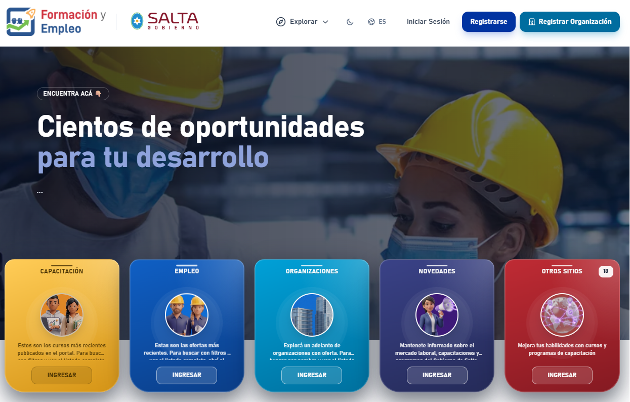 La plataforma "Formación y Empleo" de Salta ya supera las 200 ofertas de formación y los 900 usuarios