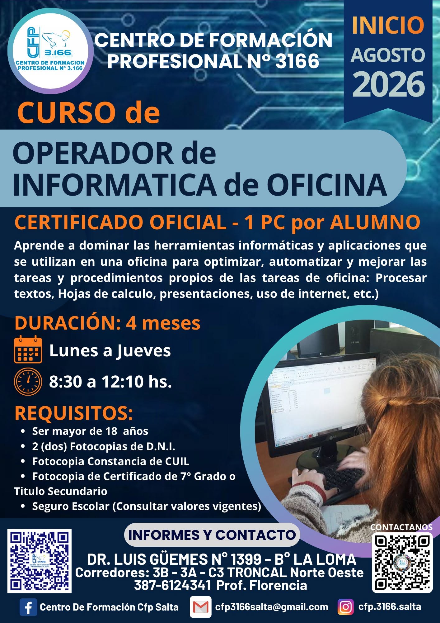 CURSO DE OPERADOR DE INFORMÁTICA DE OFICINA